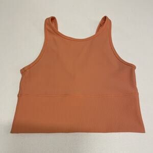 Lululemon Power Pivot Tank Rib, Golden Apricot, Coral, Orange Size 6